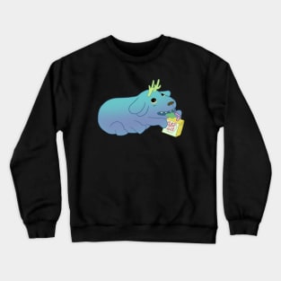 Doe Puppy Drinking Cold Juice Crewneck Sweatshirt